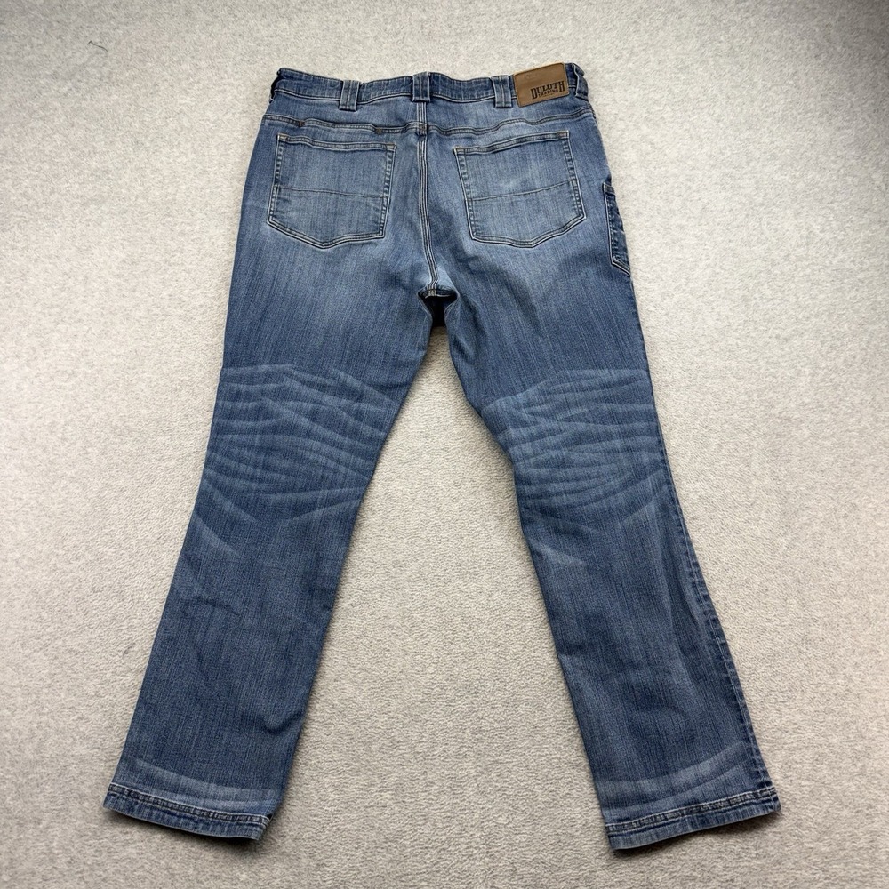 Duluth Trading Co Jeans Mens 38x32 Blue Slim‎ Fit Ballroom Double Flex Jean